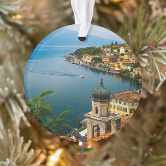 Water | San Benedetto Church Lake Garda, Italy Ornament (Boom)