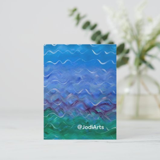 Water Schilderij Briefkaart (Staand voorkant)