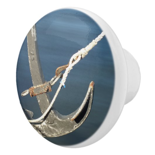 water, schip, zee, anker, boot, zee, oceaan, keramische knop (Rechts)