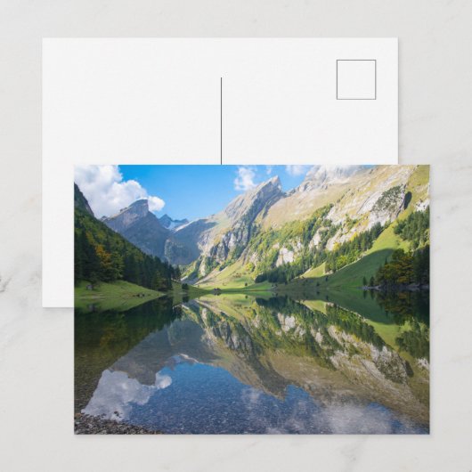 Water | Seealpsee Lake  Swiss Alps Switzerland Briefkaart (Voorkant / Achterkant)