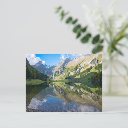 Water | Seealpsee Lake  Swiss Alps Switzerland Briefkaart (Staand voorkant)
