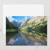Water | Seealpsee meer Zwitserse Alpen Zwitserland Bedankkaart (Voorkant / Achterkant)