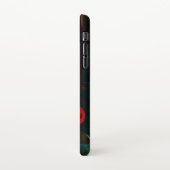 Water Sinaasappel Rood Blauw Modern Abstract Kunst iPhone Hoesje (Linkerkant)