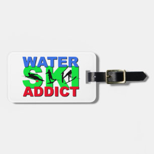 Water Ski Addict Bagagelabel