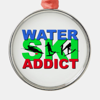 Water Ski Addict Metalen Ornament