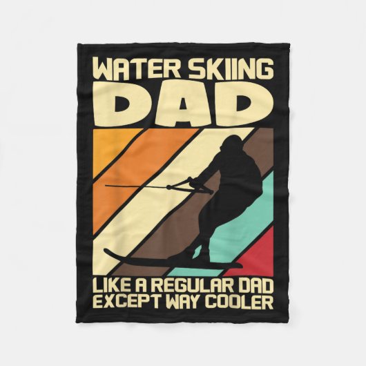 Water Ski Fans Water Skiing Dad Fleece Deken (Voorkant)