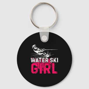 Water Ski Meisje Water Skiën Water Sporten Watersk Sleutelhanger