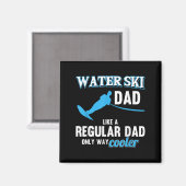 Water Ski Vader Als Een Gewone Vader Strand Atlete Magneet (Voorkant / Achterkant)