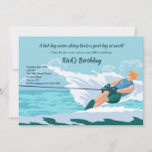 Water Skiën Mannelijk Kaart (Voorkant)