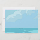 Water Skiën Mannelijk Kaart (Achterkant)