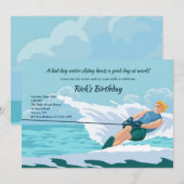 Water Skiën Mannelijk Kaart (Voorkant / Achterkant)