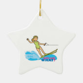 Water-Skier-Girl 2 Keramisch Ornament (Voorkant)