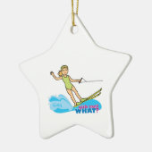 Water-Skier-Girl 2 Keramisch Ornament (Links)