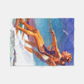 Water Skier van McClelland Barclay Fleece Deken (Voorkant (Horizontaal))