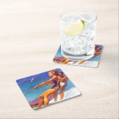 Water Skier van McClelland Barclay Kartonnen Onderzetters (Insitu)