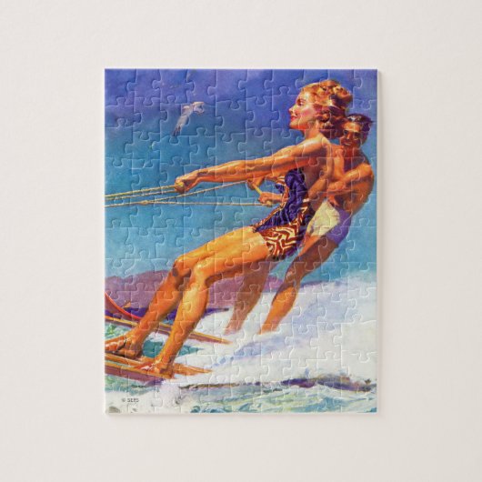 Water Skier van McClelland Barclay Legpuzzel (Verticaal)