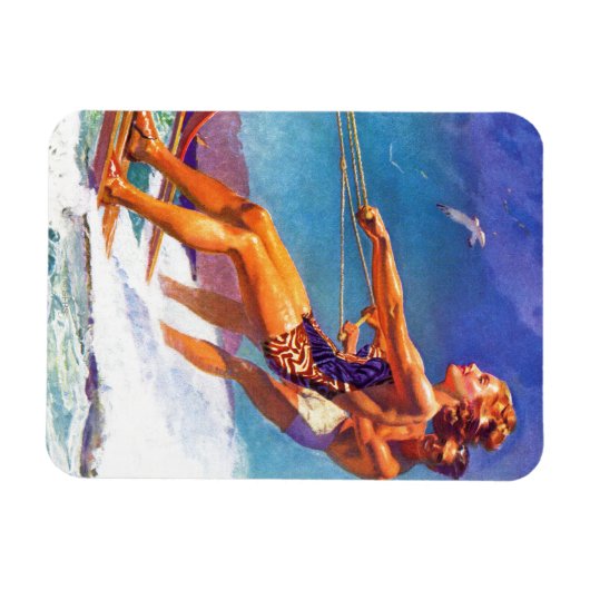 Water Skier van McClelland Barclay Magneet (Horizontaal)