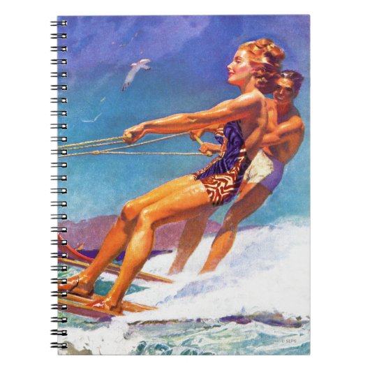 Water Skier van McClelland Barclay Notitieboek (Voorkant)