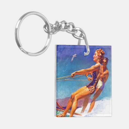 Water Skier van McClelland Barclay Sleutelhanger (Voorkant Links)