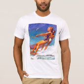 Water Skier van McClelland Barclay T-shirt (Voorkant)