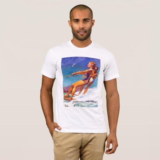 Water Skier van McClelland Barclay T-shirt (Voorkant volledig)