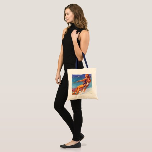 Water Skier van McClelland Barclay Tote Bag (Voorkant (model))