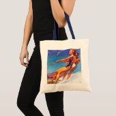 Water Skier van McClelland Barclay Tote Bag (Voorkant (product))