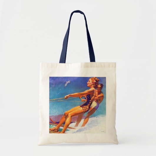 Water Skier van McClelland Barclay Tote Bag (Voorkant)