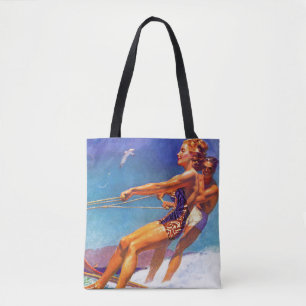 Water Skier van McClelland Barclay Tote Bag