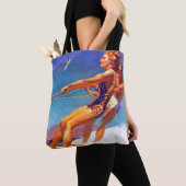 Water Skier van McClelland Barclay Tote Bag (Dichtbij)