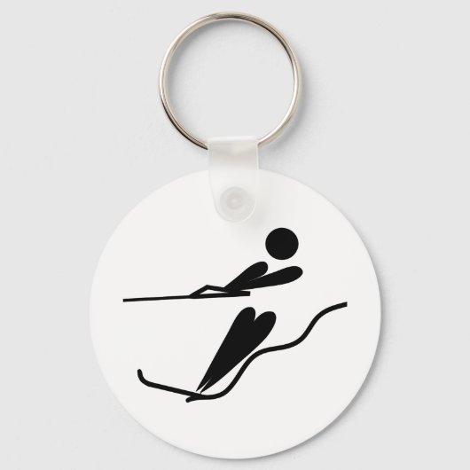 Water skier - waterskki sleutelhanger (Voorkant)
