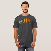 Water Skiing Evolution Funny Water Skier T-shirt (Voorkant volledig)