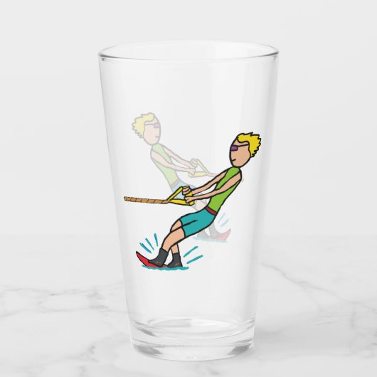 Water Skiing Glas (Voorkant)