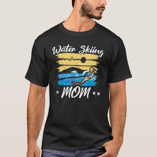 Water Skiing Mom Waterskiing Water Skiing Mothers T-shirt (Voorkant)