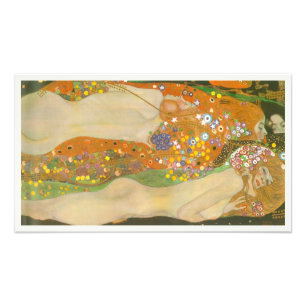 Water Slangen II door Gustav Klimt, Art Nouveau Foto Afdruk