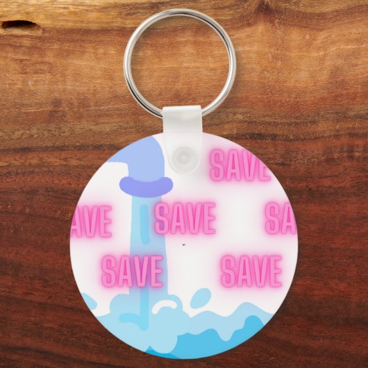 Water Sleutelhanger opslaan (Achterkant)