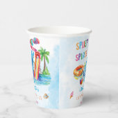 Water Slide Splish Splash Birthday Party Papieren Bekers (Rechts)