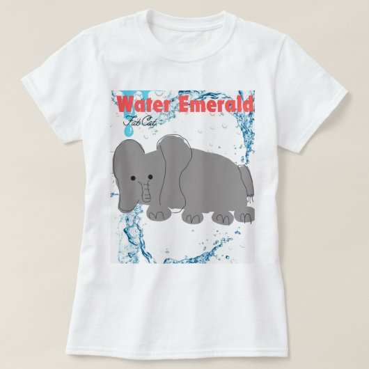 Water smaragd voor vrouwen t-shirt (Design voorkant)