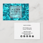 Water Sparkles Swimpool Service Fototoerisme Visitekaartje (Voorkant / Achterkant)