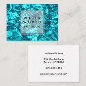 Water Sparkles Swimpool Service Fototoerisme Visitekaartje (Voorkant / Achterkant)