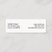 Water Sparkles Swimpool Services Photo Travel Mini Visitekaartje (Achterkant)