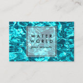 Water Sparkles Swimpool Services Photo Travel Visitekaartje (Voorkant)