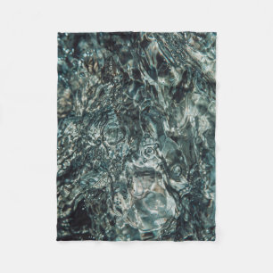 Water spatten in close-up fotografie fleece deken