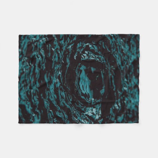 Water spatten in close-up fotografie fleece deken (Voorkant (Horizontaal))