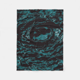 Water spatten in close-up fotografie fleece deken