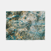 Water spatten in close-up fotografie fleece deken (Voorkant (Horizontaal))