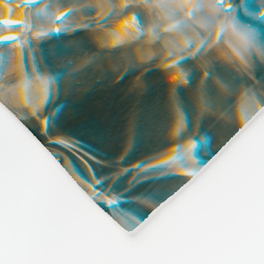 Water spatten in close-up fotografie fleece deken (Hoek)