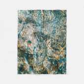 Water spatten in close-up fotografie fleece deken (Voorkant)