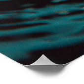 Water spatten in close-up fotografie poster (Hoek)