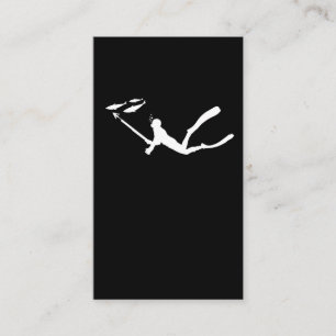 Water Spearfish Snorkel Spedebn Fish Hunting Visitekaartje